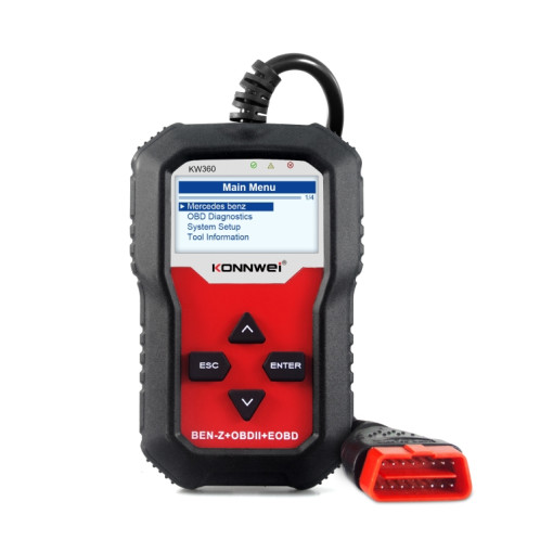 Pour Mercedes Benz KONNWEI KW360 2,4 pouces OBD2 Détecteur de défaut de voiture SK38011051-08