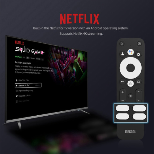 Décodeur TV intelligent MECOOL KM7 Plus Android 10.0, Amlogic S905Y4 Quad Core, 2 Go + 16 Go, type de prise : prise américaine SM1601884-08