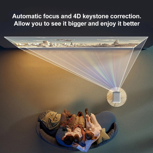 MECOOL KP2 1920x1080P 600ANSI Lumens Mini projecteur intelligent LED portable () SM001B239-09