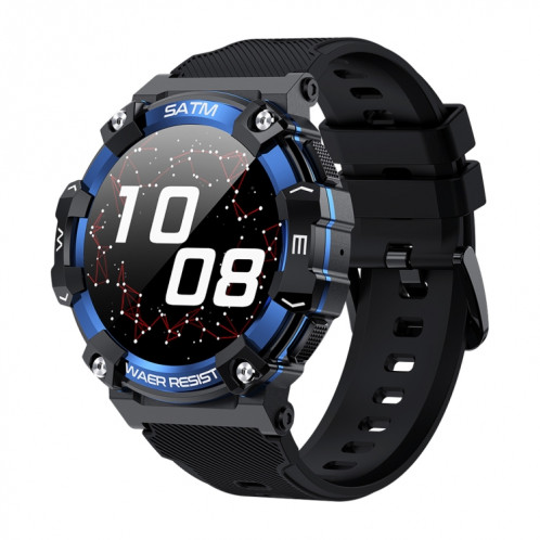 PG666 Montre intelligente d'appel Bluetooth à écran TFT de 1,39 pouces, prend en charge la surveillance de la fréquence cardiaque / de la pression artérielle (noir bleu) SH501B323-011