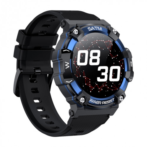 PG666 Montre intelligente d'appel Bluetooth à écran TFT de 1,39 pouces, prend en charge la surveillance de la fréquence cardiaque / de la pression artérielle (noir bleu) SH501B323-011