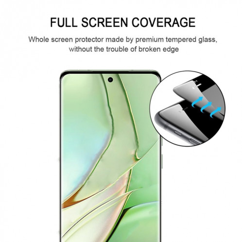 Pour Motorola Edge 40 Film de verre trempé plein écran à bord incurvé 3D SH01011653-07