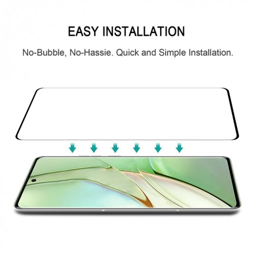 Pour Motorola Edge 40 Film de verre trempé plein écran à bord incurvé 3D SH01011653-07