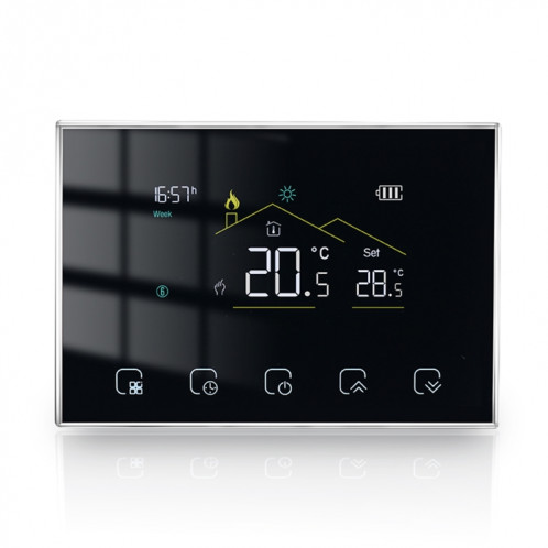 BHT-8000RF-VA GCW Thermostat à écran LED intelligent sans fil avec WiFi, spécification : chauffage de chaudière SH95031472-06