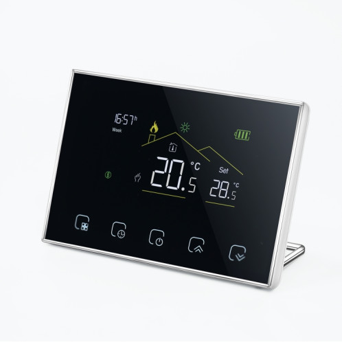 BHT-8000RF-VA-GABW Thermostat à écran LED intelligent sans fil avec WiFi, spécification : chauffage hydroélectrique SH9505769-06