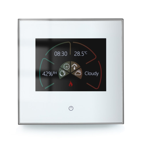 BHT-2002GALM 220V Thermostat de chauffage domestique intelligent Thermostat WiFi de chauffage de l'eau (blanc) SH901A332-08