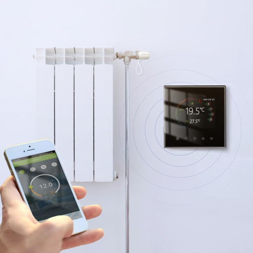 BHT-2002GCLM 220V Smart Home Chauffage Thermostat Chaudière Chauffage WiFi Thermostat (Blanc) SH501A321-08