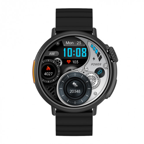 MT30 1,6 pouces écran HD bracelet en TPU montre intelligente prend en charge les appels vocaux/surveillance de l'oxygène sanguin (noir) SH401A1402-09