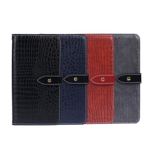 Pour Ulefone Note 14 idewei Crocodile Texture Leather Phone Case (Black) SI103C419-06