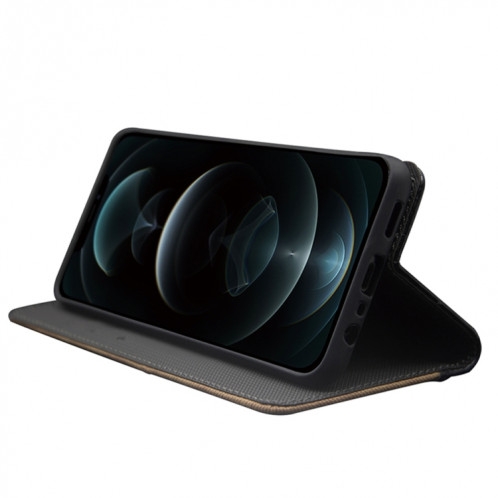 Pour Ulefone Note 14 idewei Étui de téléphone en cuir épissé bicolore (marron) SI908F22-05