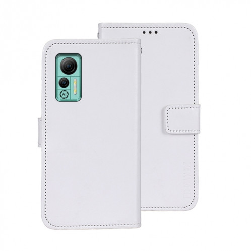 Pour Ulefone Note 14 idewei Crazy Horse Texture Housse de téléphone en cuir avec support (Blanc) SI908B907-05