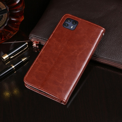 Pour Ulefone Note 14 idewei Crazy Horse Texture Housse de téléphone en cuir avec support (Blanc) SI908B907-05