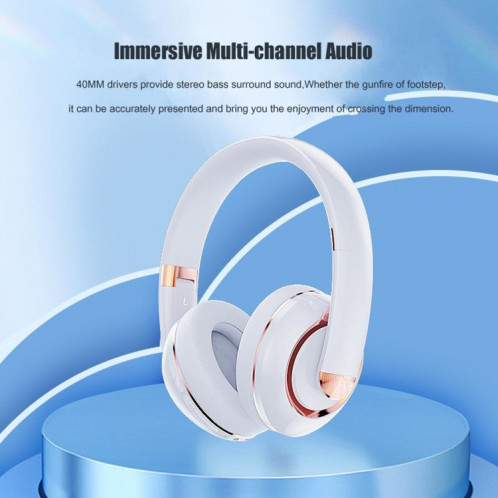 Casque Bluetooth sans fil à réduction de bruit plié KE22 (Orange) SH901B217-08