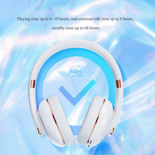 Casque Bluetooth sans fil à réduction de bruit plié KE22 (noir) SH901D1478-08