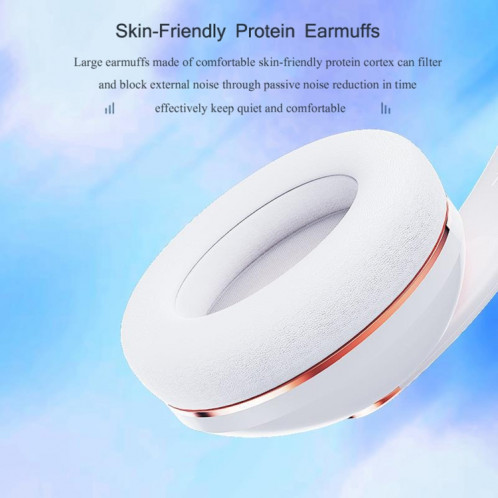 Casque Bluetooth sans fil à réduction de bruit plié KE22 (Orange) SH901B217-08