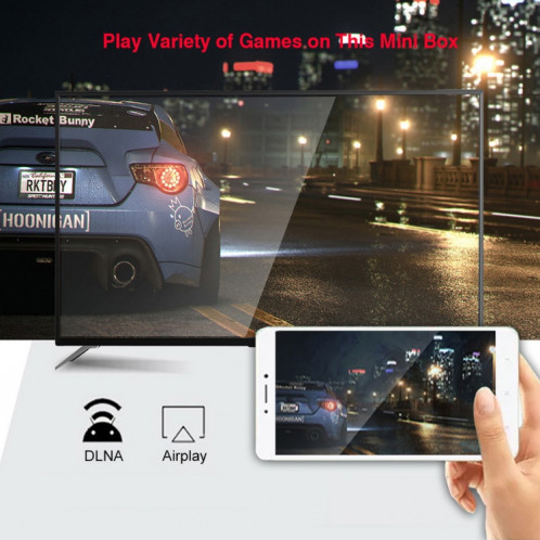 H96 MAX-3318 4K Ultra HD Android TV Boîte avec télécommande, Android 10.0, RK3318 Quad-Core 64bit Cortex-A53, 2 Go + 16 Go, Carte TF / USBX2 / AV / Ethernet, Fiche Spécification: UE Fiche SH4402575-012