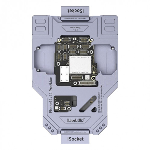 Dispositif de test en couches de la carte mère Qianli iSocket pour la série iPhone 11 SQ2001762-014