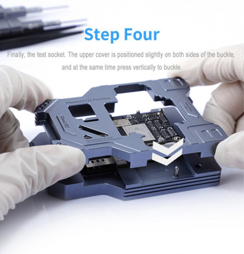 Dispositif de test en couches de la carte mère Qianli iSocket pour la série iPhone 11 SQ2001762-014