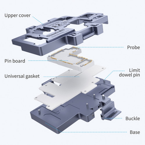Dispositif de test en couches de la carte mère Qianli iSocket pour la série iPhone 12 SQ20021675-014
