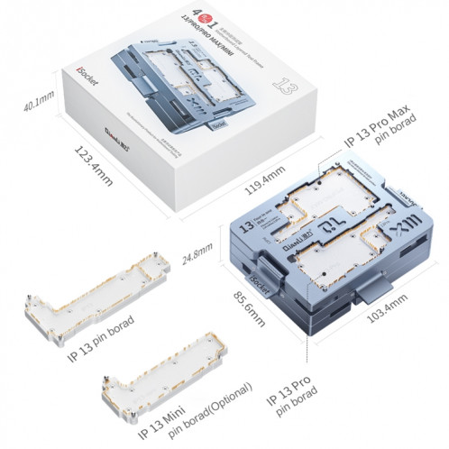 Dispositif de test en couches de la carte mère Qianli iSocket pour la série iPhone 13 SQ2003574-015