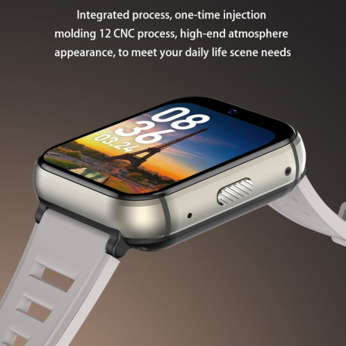 Q668 1,99 pouces Écran 4G Smart Watch Android 9.0, Spécification: 4 Go + 64 Go (Argent) SH302B1701-013