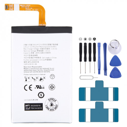 Pour remplacement de batterie Blackberry Classic / Q20 2515mAh BPCLS00001B SH8105918-00