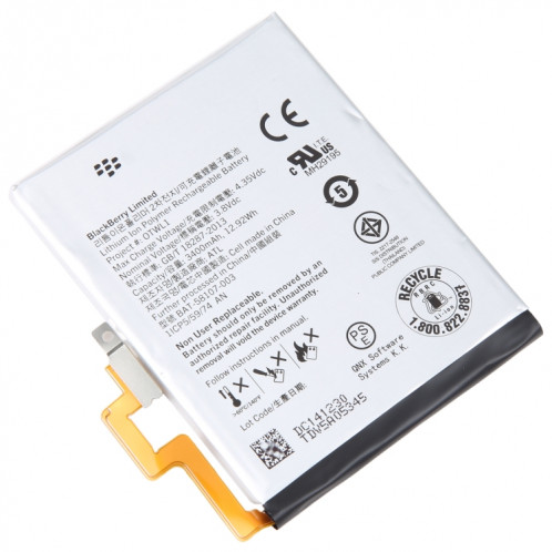 Pour Blackberry Passport Q30 3400mAh Remplacement de la batterie BAT-58107-003 SH8106655-00