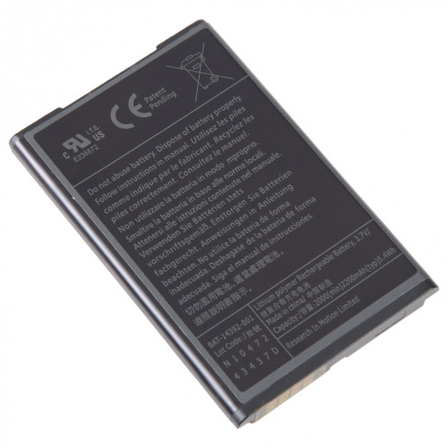 Pour Blackberry M-S1 Bold 9000/9700 2000mAh Remplacement de la batterie BAT-14392-001 SH81071552-00
