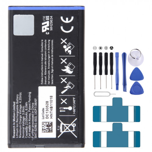 Pour Blackberry Q10 NS-1 NX-1 2100mAh Remplacement de la batterie BAT-52961-003 SH8108749-00