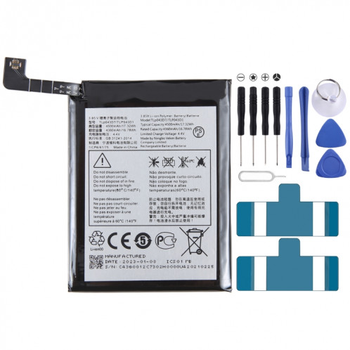 Pour TCL 10 Pro T799B T799H 4500mAh Remplacement de la batterie TLp043D7 TLp043D1 SH94191920-00