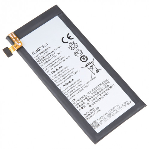 Pour Alcatel OneTouch Pop 4 Plus 5056E 2500mAh Remplacement de la batterie TLP025C1 SH94211667-00