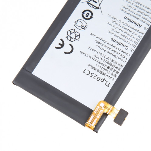 Pour Alcatel OneTouch Pop 4 Plus 5056E 2500mAh Remplacement de la batterie TLP025C1 SH94211667-00