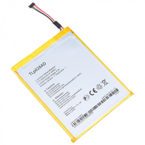 Pour Alcatel One Touch Pixi 7 OT-9006W 2820mAh Remplacement de la batterie TLp028AD SH94231931-00