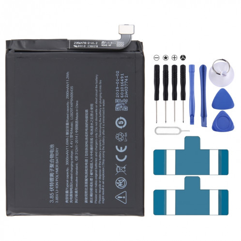 Pour ZTE Nubia Z11 NX531J 3000mAh Remplacement de la batterie Li3829T44P6h806435 SH0208126-00