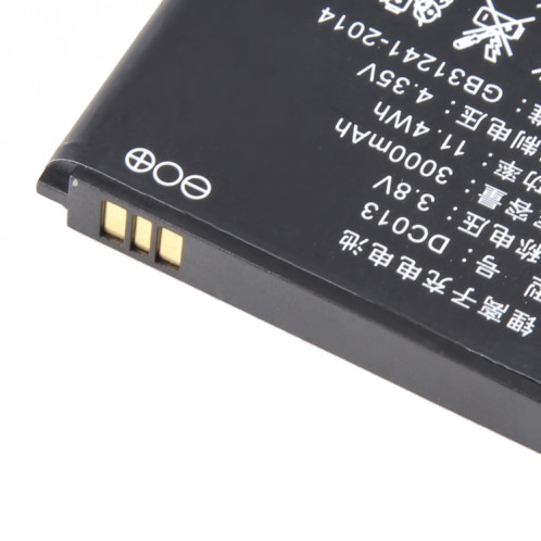 Pour ZTE Nubia WD670 4G 3000mAh Remplacement de la batterie DC013 SH021195-00