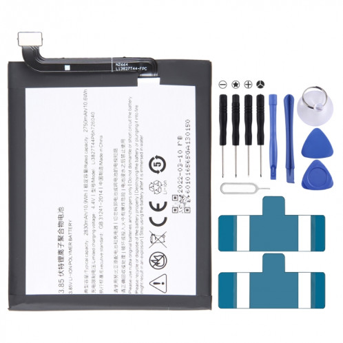 Pour ZTE Nubia Z11 mini 2750mAh Remplacement de la batterie Li3827T44P6h726040 SH02141833-00