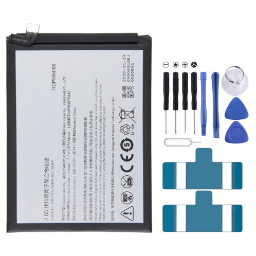 Pour ZTE Nubia V18 NX612j 4060mAh Remplacement de la batterie Li3940T44P6h876442 SH06071187-00