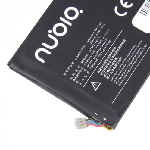 Pour ZTE Nubia Z5 Z5 mini Z5S NX402 NX503A 2200mAh Remplacement de la batterie Li3822T43p3h844941 SH0612777-00