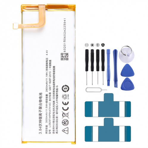 Pour ZTE Nubia Z9 mini NX511J 3000mAh Remplacement de la batterie Li3829T44P6hA74140 SH06131255-00
