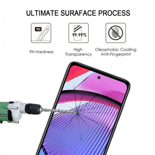 Pour Motorola Moto G Power 5G Full Glue Full Cover Film de protection d'écran en verre trempé SH1101775-08
