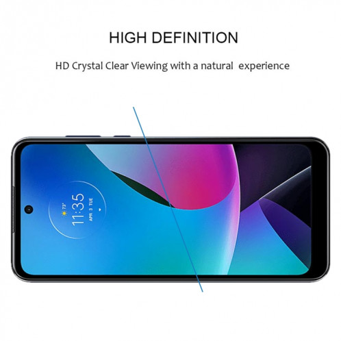 Pour Motorola Moto G Play 2023 Full Glue Full Cover Film de protection d'écran en verre trempé SH11041138-08