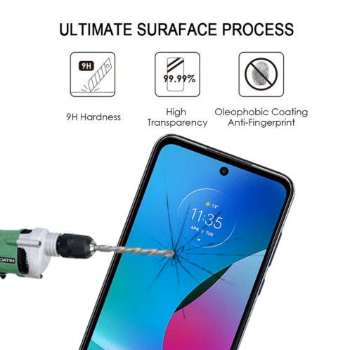 Pour Motorola Moto G Play 2023 Full Glue Full Cover Film de protection d'écran en verre trempé SH11041138-08