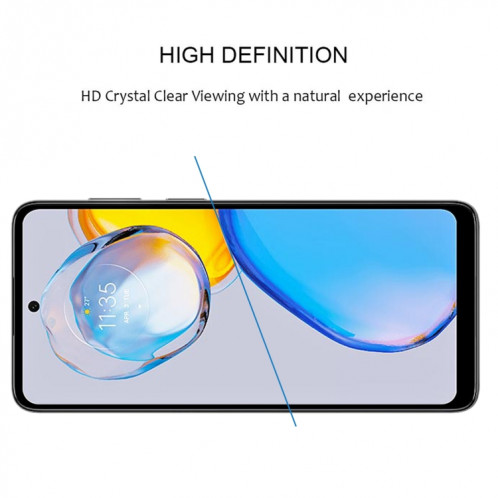 Pour Motorola Moto E32 India / E32s Full Glue Full Cover Film de protection d'écran en verre trempé SH1105972-08