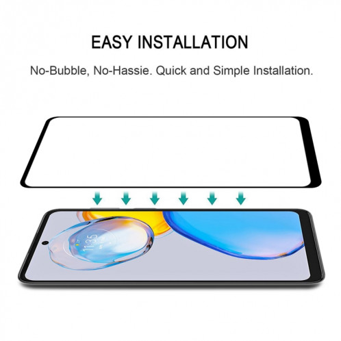 Pour Motorola Moto E32 India / E32s Full Glue Full Cover Film de protection d'écran en verre trempé SH1105972-08