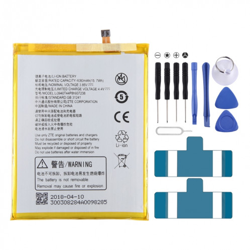 Pour ZTE Blade Z Max Z982 4080mAh Remplacement de la batterie Li3940T44P8h937238 SH121534-00