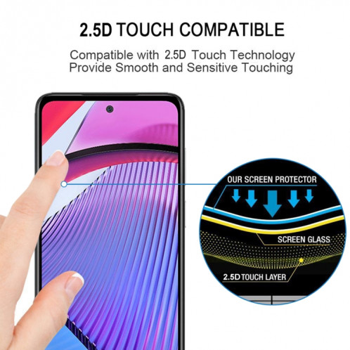 Pour Motorola Moto G Power 5G 25pcs Full Glue Full Cover Film de protection d'écran en verre trempé SH1401498-07