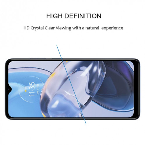 Pour Motorola Moto E22 / E22i 25pcs Full Glue Full Cover Film de protection d'écran en verre trempé SH1407930-07