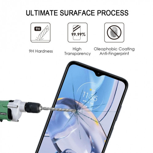 Pour Motorola Moto E22 / E22i 25pcs Full Glue Full Cover Film de protection d'écran en verre trempé SH1407930-07