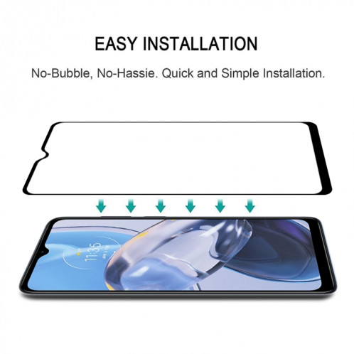 Pour Motorola Moto E22 / E22i 25pcs Full Glue Full Cover Film de protection d'écran en verre trempé SH1407930-07