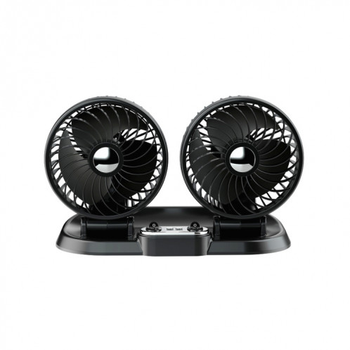 F622U Ventilateur de refroidissement électrique à double tête rotative et pliable pour voiture avec double port de charge USB, style : USB universel SH1501376-013